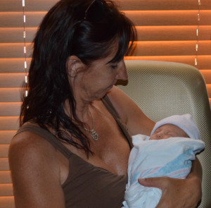 Claudia became a grandmother to a beautiful baby girl in June 2014!