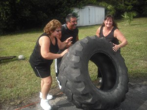 Flipping tire New Port Richey boot camp bootcamps