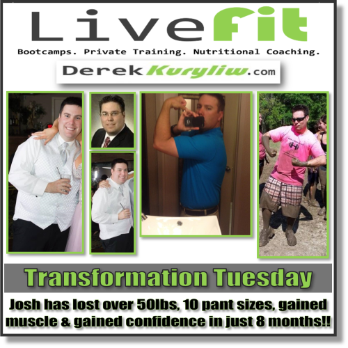 Transformation Tuesday (Strength, Fat Loss, Confidence- Josh’s personal story)