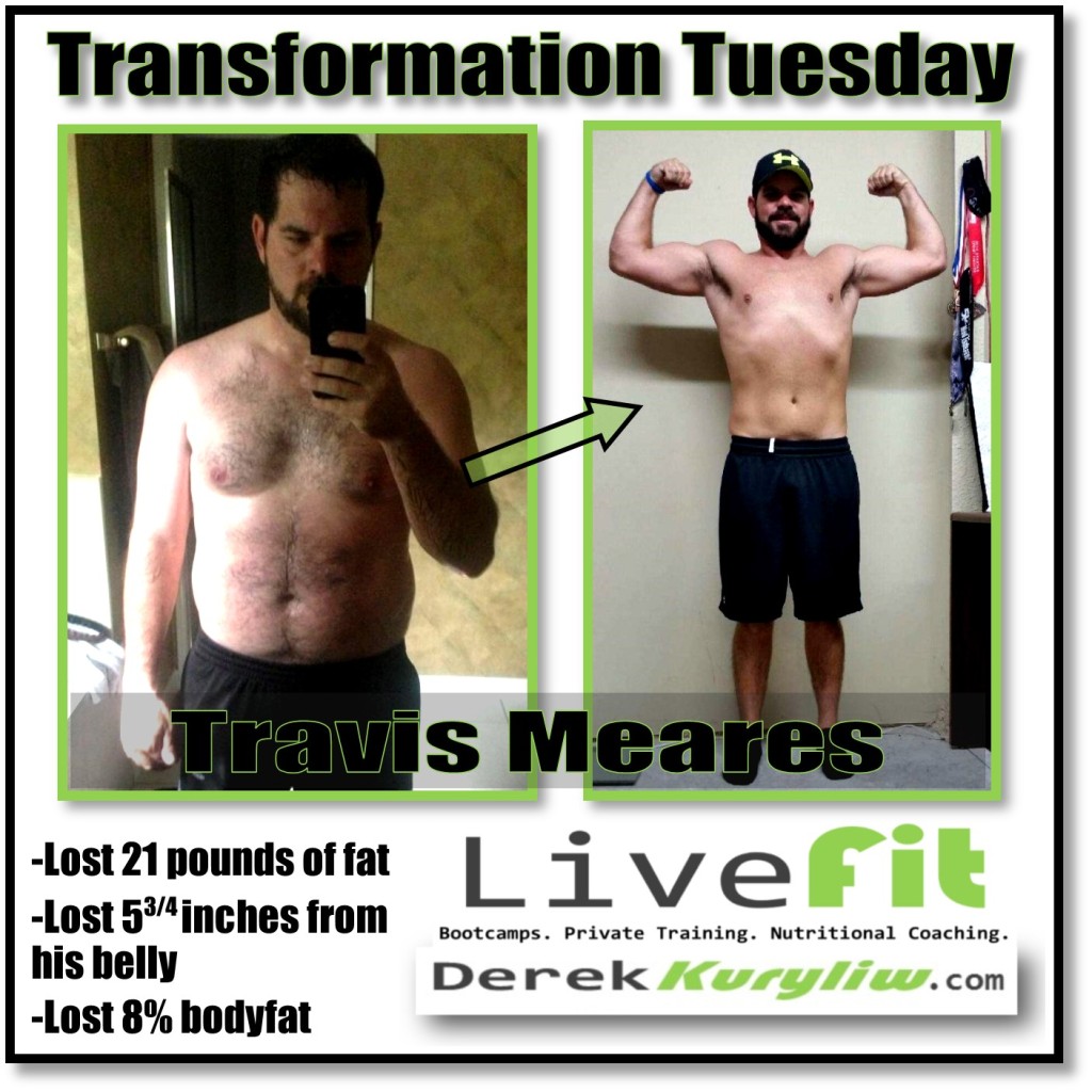 Transformation Tuesday madness success story bootcamp Travis Meares new port richey