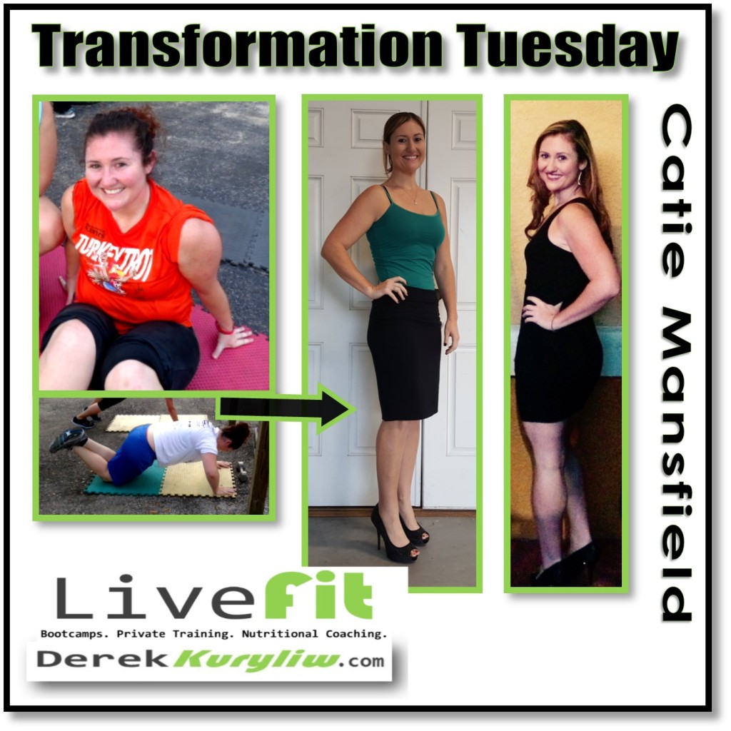 Catie transformation weight lose 50 pounds boot camp