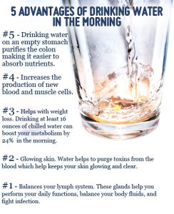 benefits water in morning