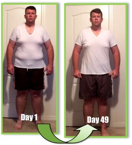 Rich front fat loss before after picture