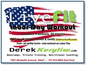 Labor day workout boot camp live fit