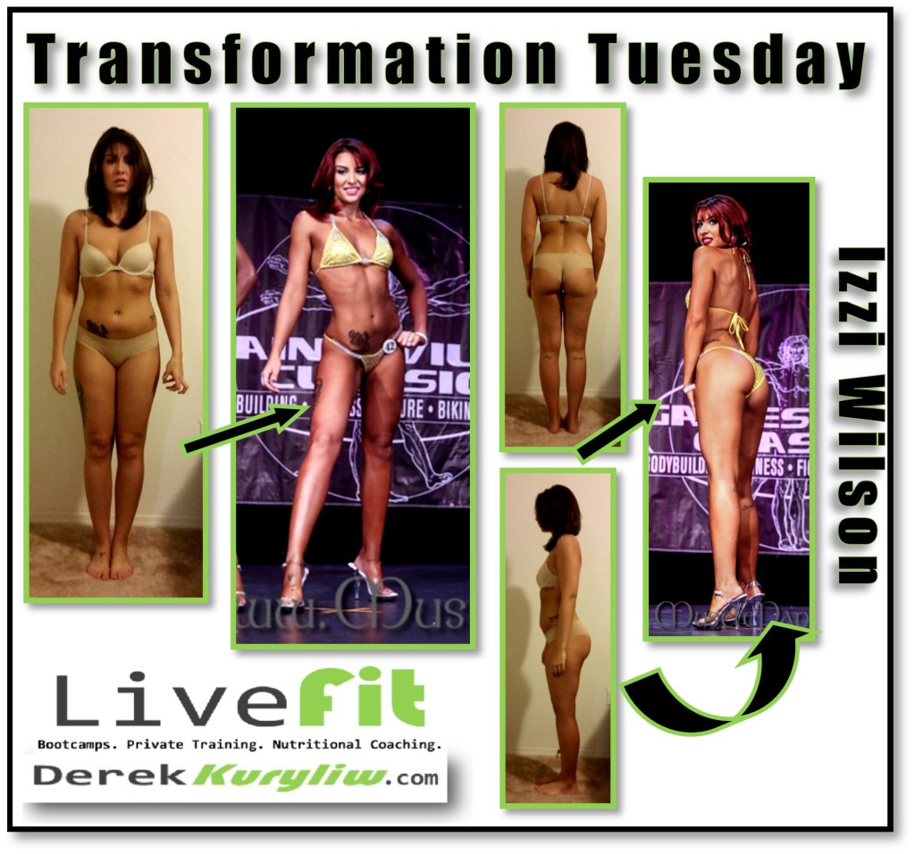 Izzi transformation tuesday bikini fitness