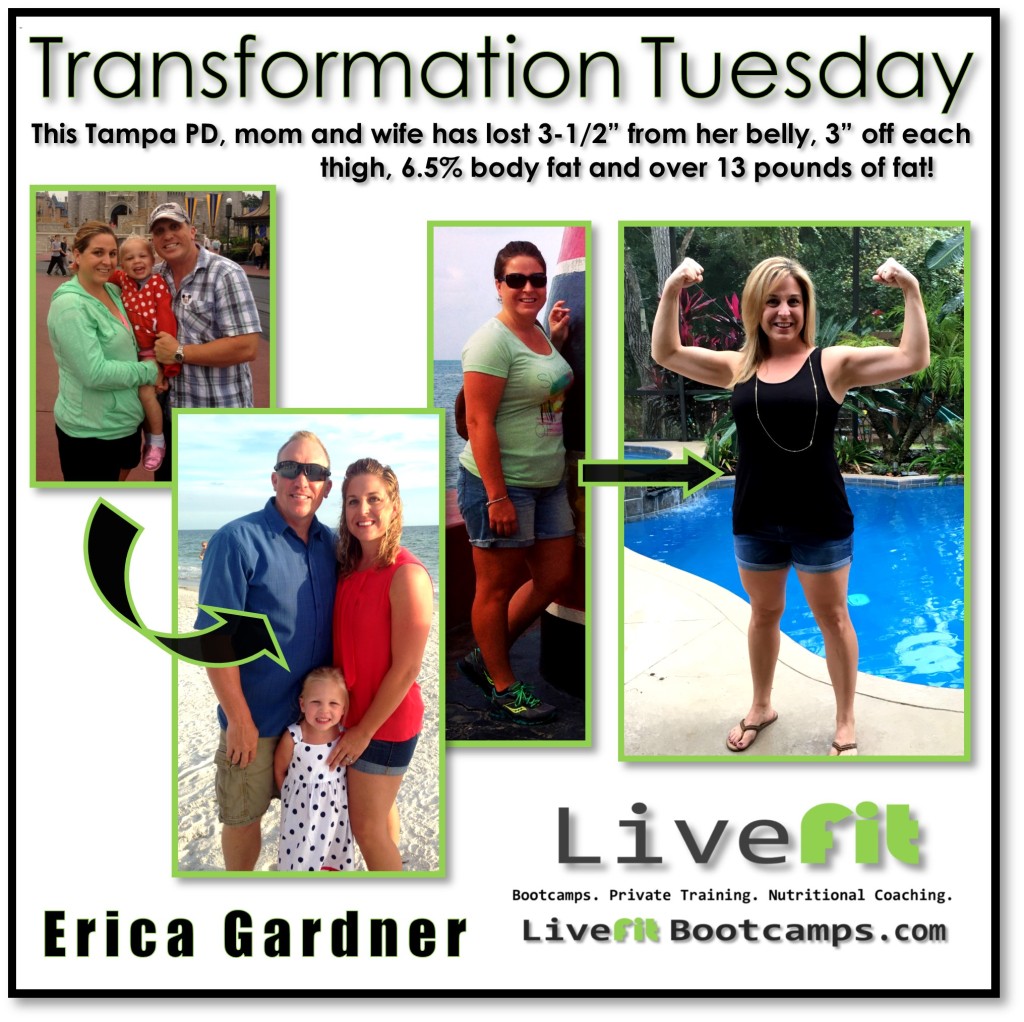 Erica transformation tuesday fat loss success