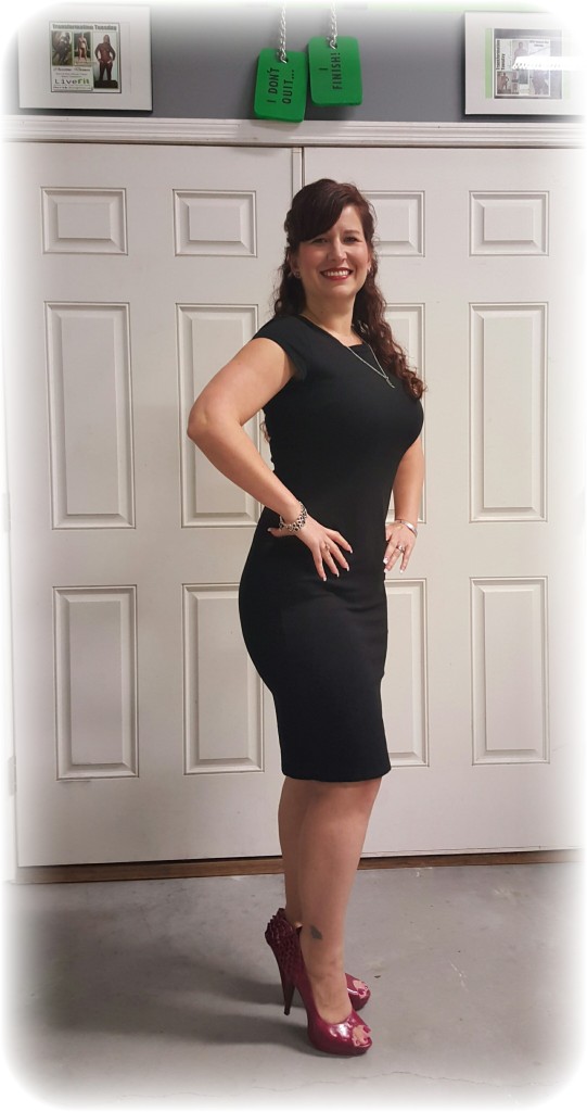Amy Haskedakes lost a 3-3/4" from her stomach, 1-1/2" from her hips, 1-1/4" from each thigh, a dramatic 5% body fat and 9 pounds of fat. This is Amy's 2nd Little Black Dress Program losing a physique changing 7-3/4" from her stomach, hips and thighs in just 5 weeks!