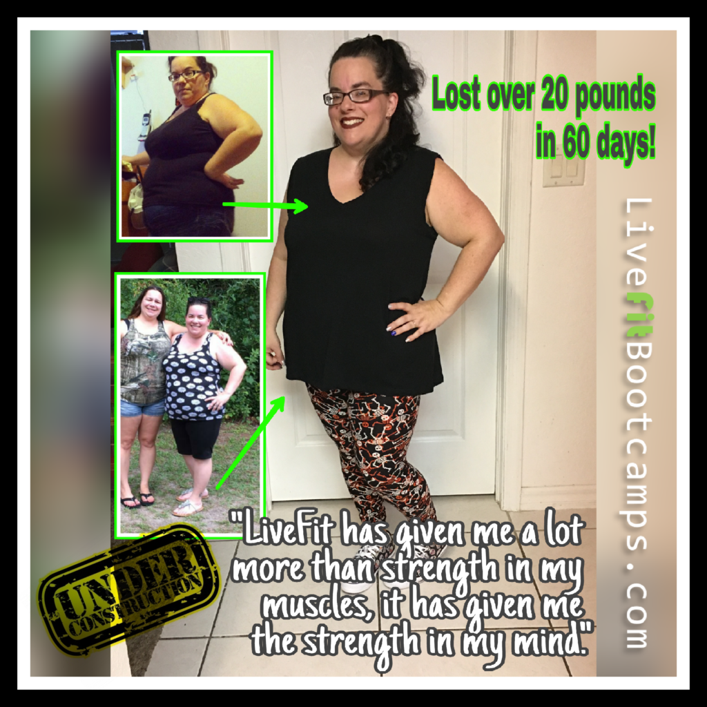 Aimee Live Fit Boot Camp transformation tuesday